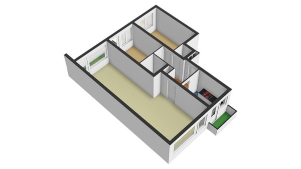 Floorplan - Troelstrastraat 20D, 3038 KV Rotterdam